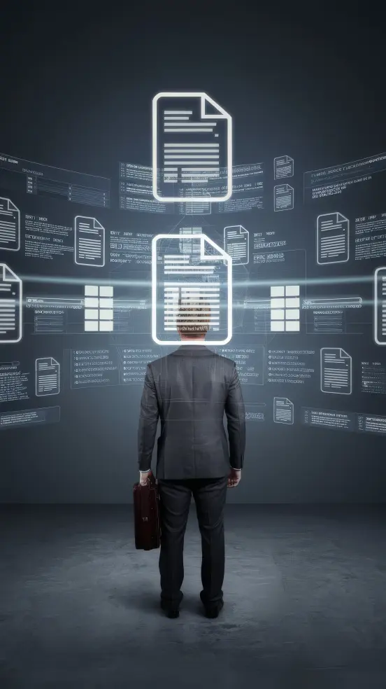 Digitale documenttransformatie visualisatie